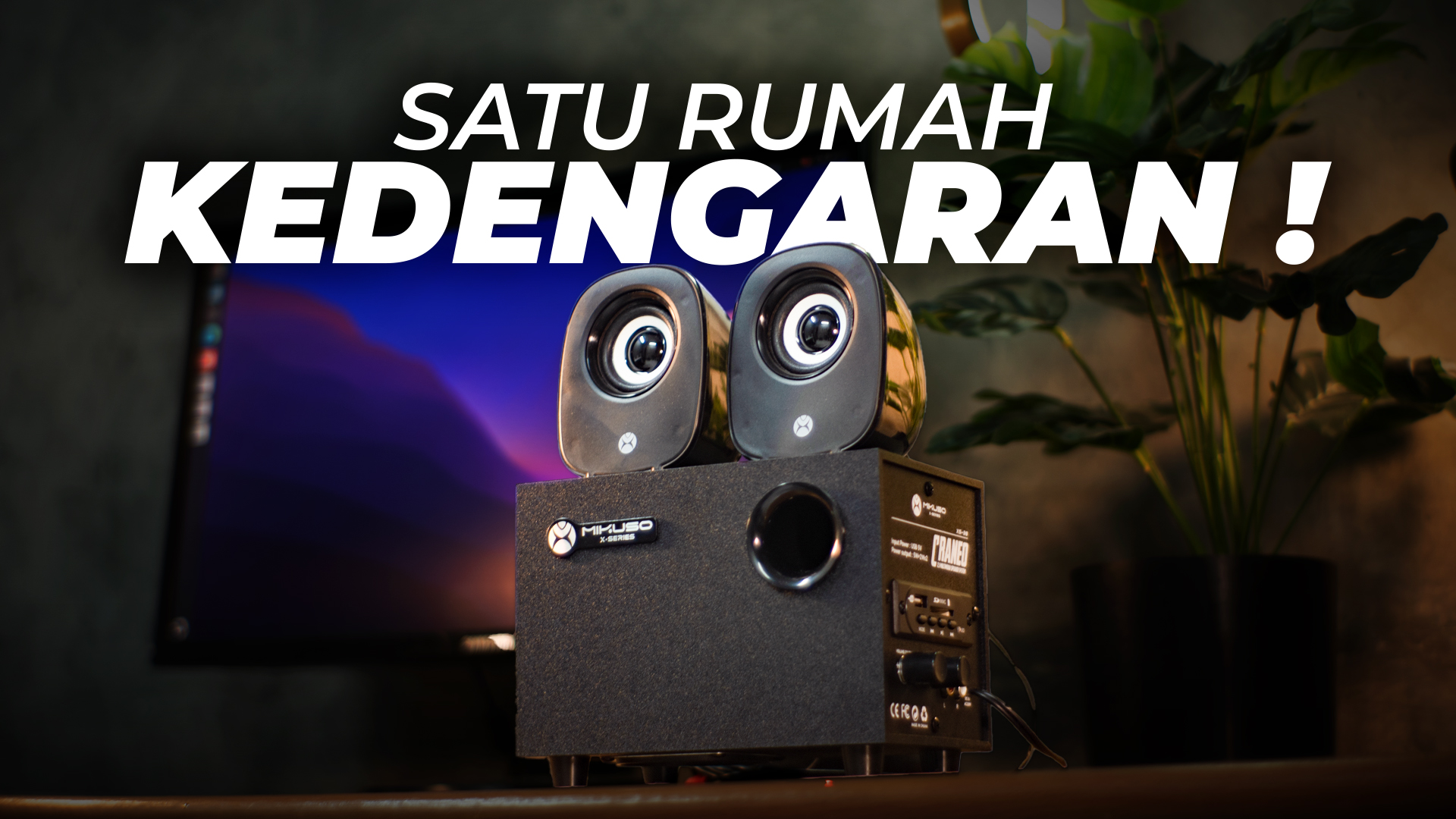 Review MIKUSO XS-38: Speaker Komputer 2.1 Rp200 Ribuan dengan Bass Menggelegar!